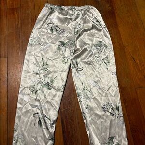 Silk pajama pants